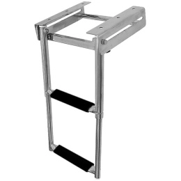 Трап телескопический выдвижной 2 черных ступени 285 мм (040104BT)